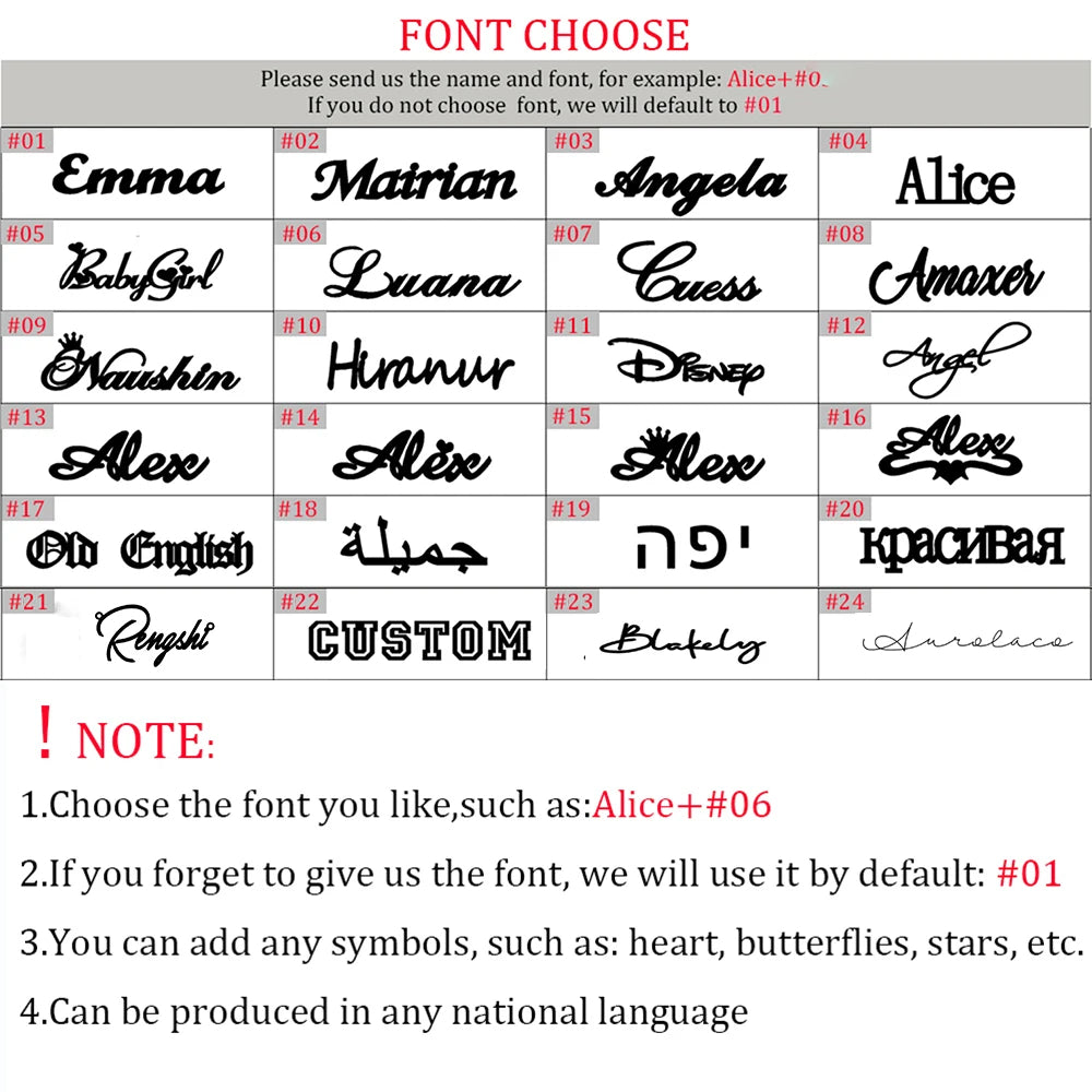 Personalized Double Name Couple Necklace