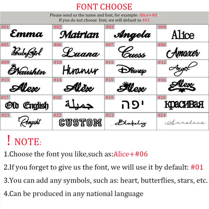 Personalized Double Name Couple Necklace