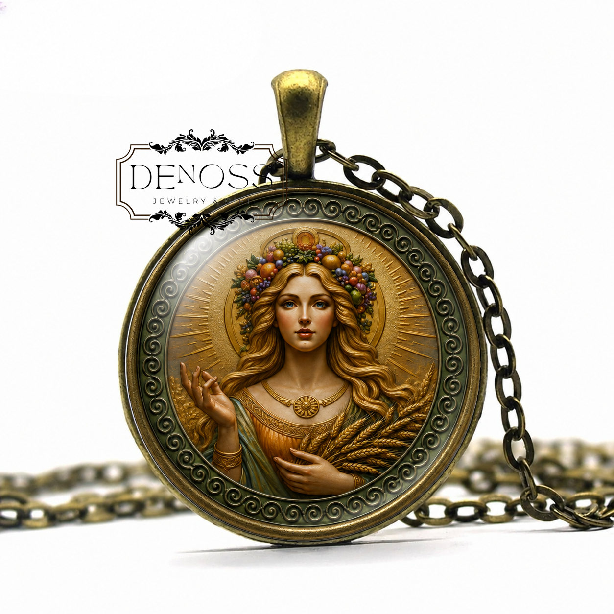 ÁINE Necklace,Goddess of Sun,Celtic,Goddess of Fertility,Goddess of Love, Goddess of Summer,Fairy Queen