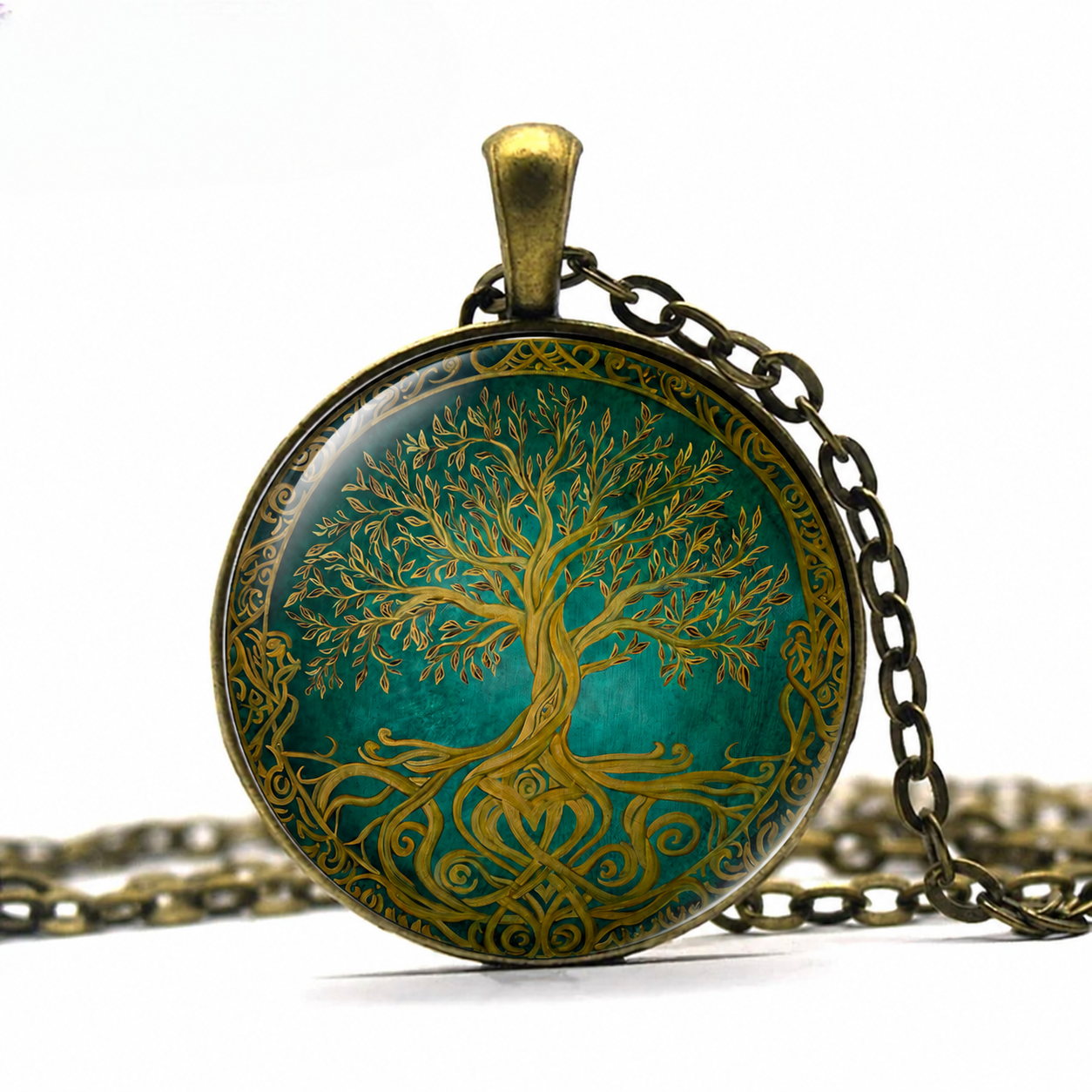 Celtic Tree necklace,Oak tree,symbolic jewelry, pagan jewelry