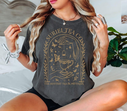 Comfort Colors Suriel Tea Co T-shirt,ACOTAR Suriel Tea Shirt,Velaris Tee,A Court Of Thorns and Roses,SJM Merch,