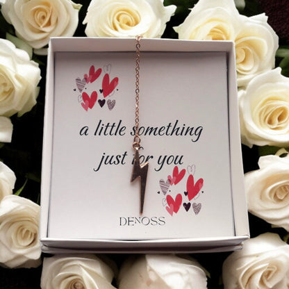 Lightning Bolt Gold Necklace