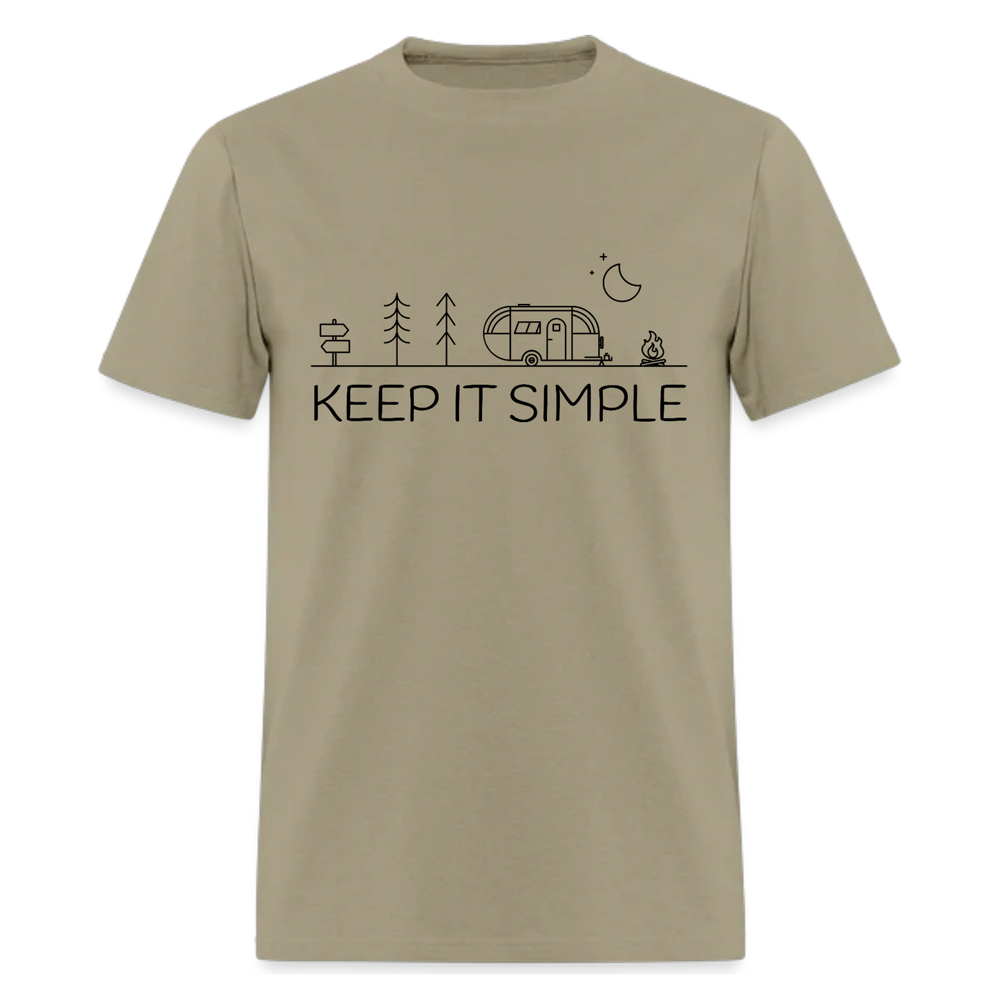 Keep It Simple T shirts,summer holiday gifts , Adventure ,Traveler Camper unisex T shirts