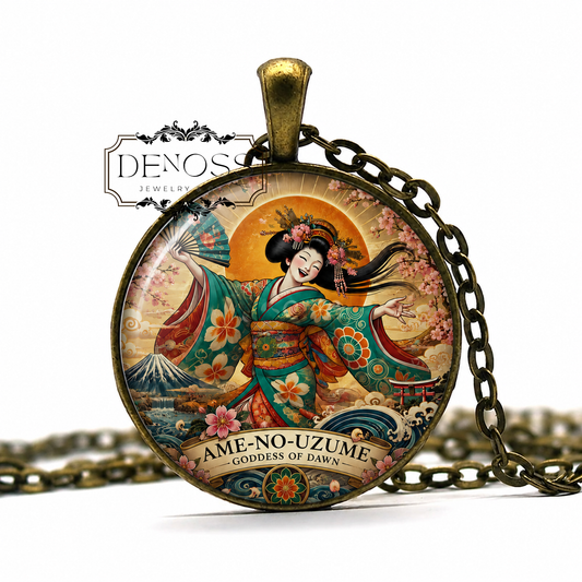 AME-NO-UZUME Necklace,Goddess of Revelry,Goddess of Dawn,Goddess of Mirth, Goddess of Meditation,Shinto, The Great Persuader