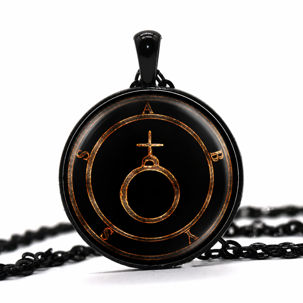 Abyss Sigil Pendant Necklace,Gothic Occult Protection Necklace