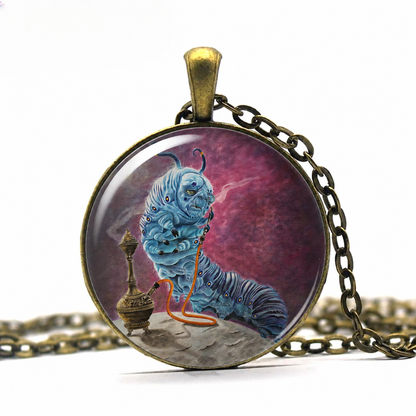 Alice In Wonderland Hookah Necklace,Alice In Wonderland Jewelry,Alice Jewelry,Fairy Tale Jewelry,Alice Necklace
