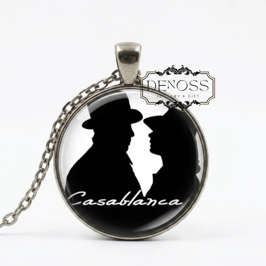 Casablanca Movie Pendant Necklace 1940s Film Jewellery