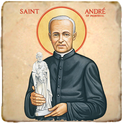 St. Andre of Montreal Icon,Men Saints,Marble Icon,Handmade,Prayer gift,Christian Icon