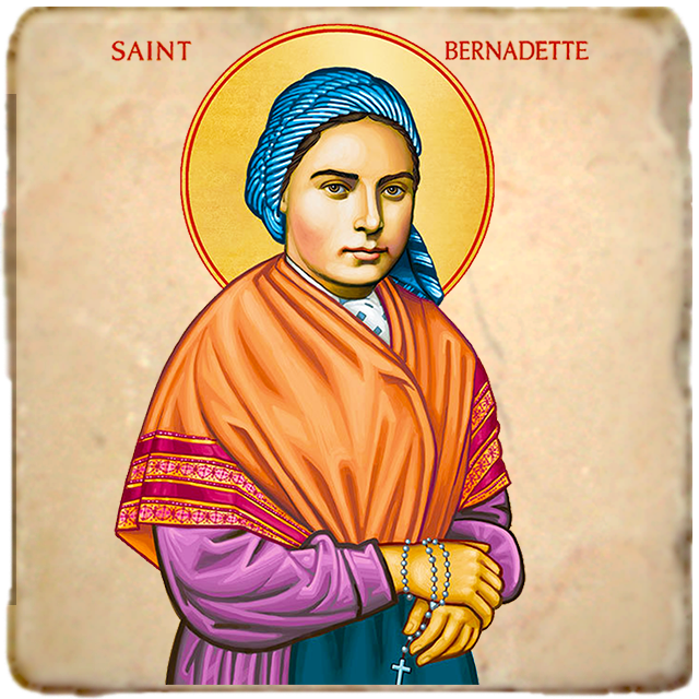 St.Bernadette Icon,Women Saint,Marble Icon,Handmade,Prayer gift,Christian Icon