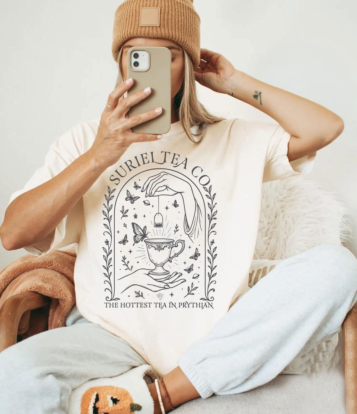 Comfort Colors Suriel Tea Co T-shirt,ACOTAR Suriel Tea Shirt,Velaris Tee,A Court Of Thorns and Roses,SJM Merch,