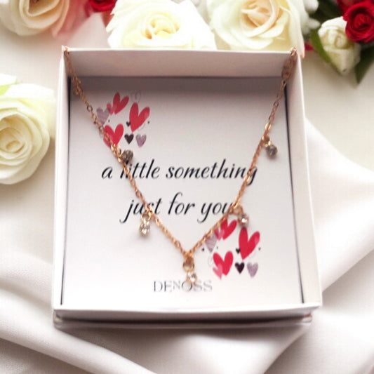 CZ Necklace For Women Charm Choker Gold-Silver Necklace