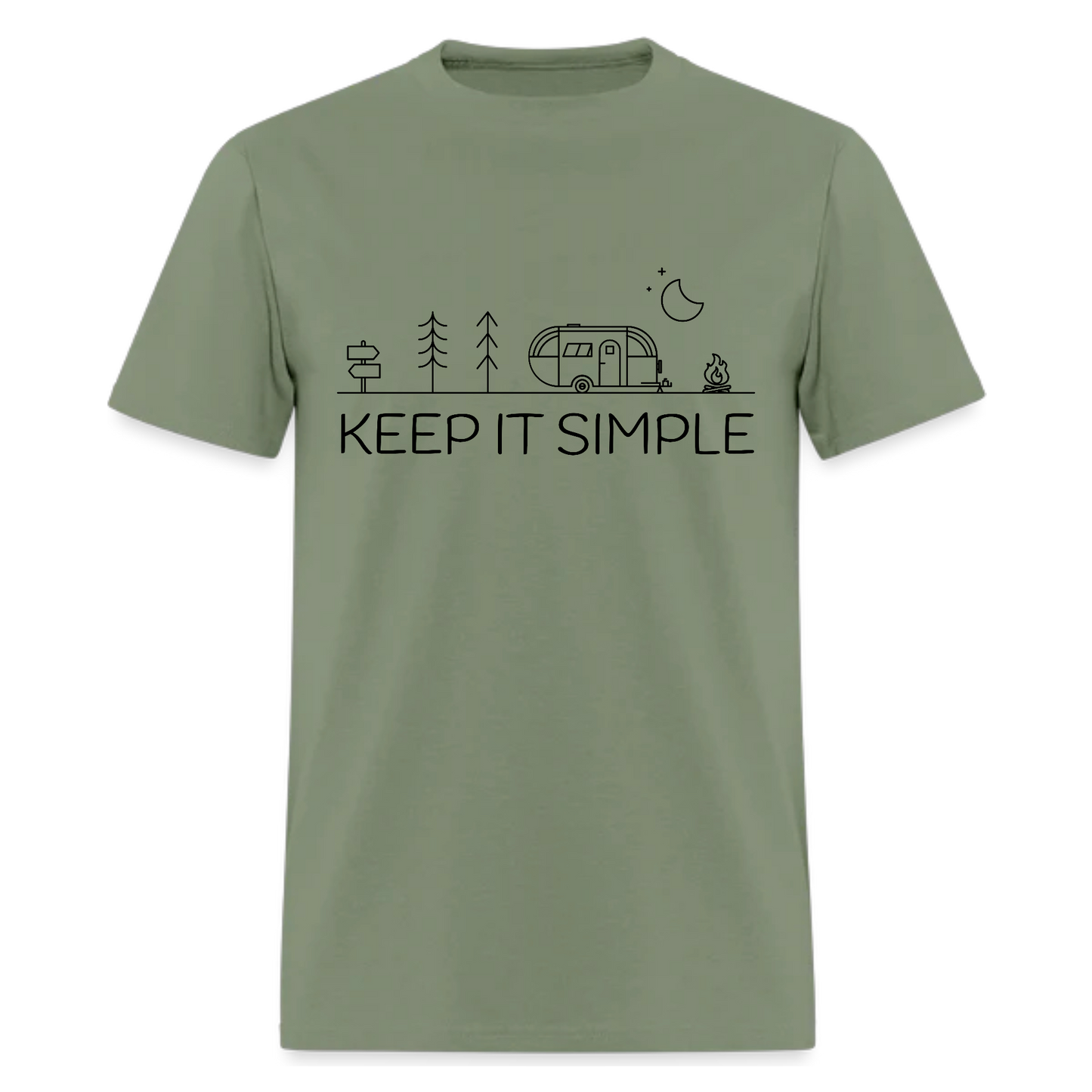 Keep It Simple T shirts,summer holiday gifts , Adventure ,Traveler Camper unisex T shirts