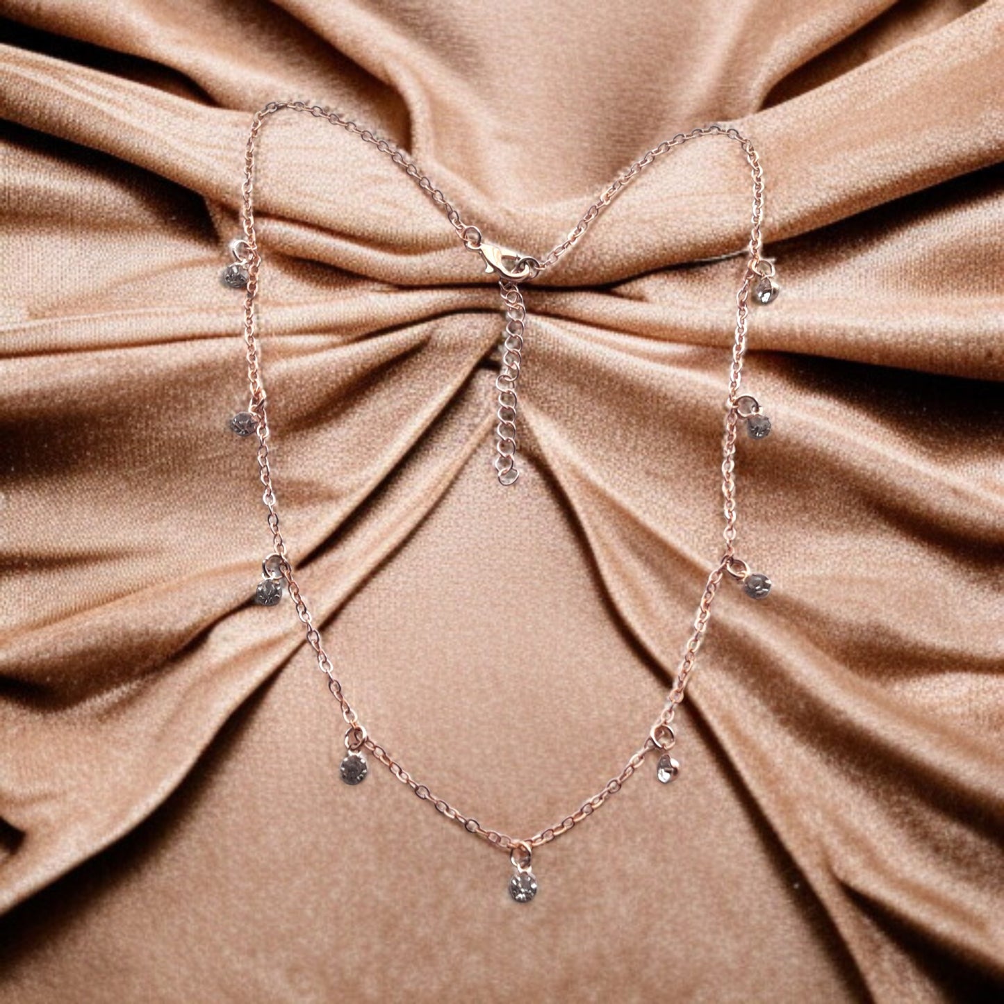 CZ Necklace For Women Charm Choker Gold-Silver Necklace