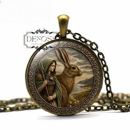 ANDRASTE Necklace,Celtic,Goddess of War, Goddess of Victory,Goddess of Ravens,Goddess of Battles,The Invincible One