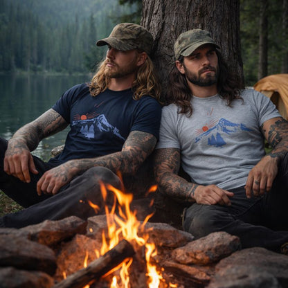 Camp and Topo Tee, Camping Tee , Adventure ,Camper, unisex T shirts