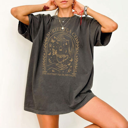 Comfort Colors Suriel Tea Co T-shirt,ACOTAR Suriel Tea Shirt,Velaris Tee,A Court Of Thorns and Roses,SJM Merch,