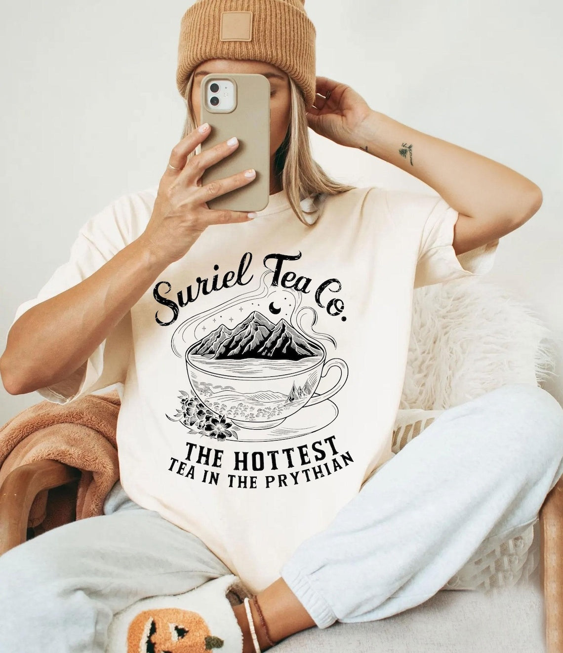 Comfort Colors Suriel Tea Co T-shirt,ACOTAR Suriel Tea Shirt,Velaris Tee,A Court Of Thorns and Roses,SJM Merch,