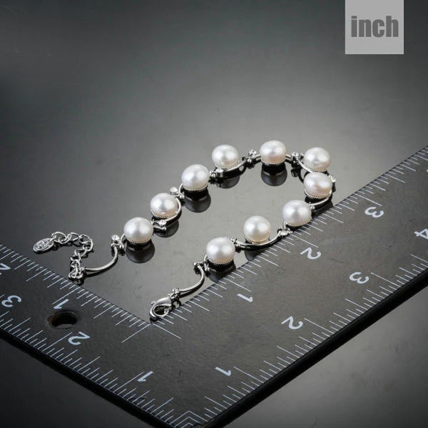 White Gold Pearl Dainy women's Dainy Bracelet