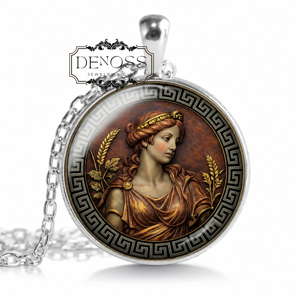 ADEPHAGIA Necklace,Goddess of Abundance,Goddess of Nourishment,Goddess of Moderation in Consumption,Greek Mythology