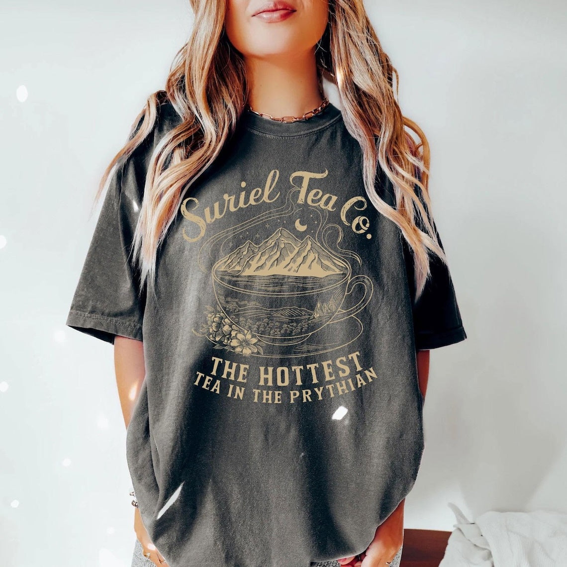 Comfort Colors Suriel Tea Co T-shirt,ACOTAR Suriel Tea Shirt,Velaris Tee,A Court Of Thorns and Roses,SJM Merch,