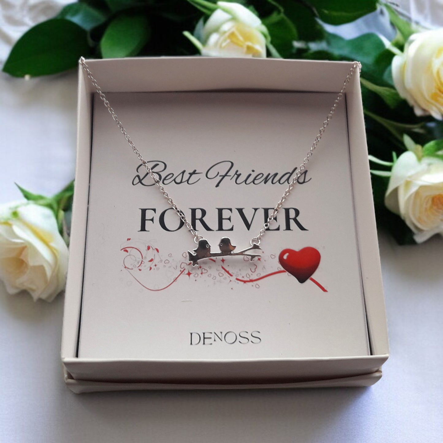 Birds on a Branch Gold-Silver Necklace