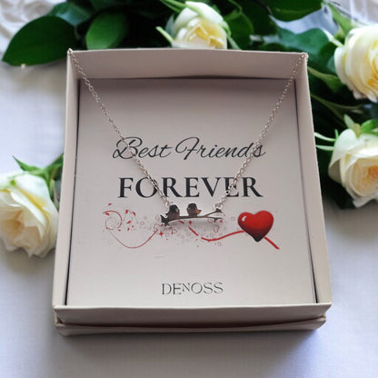 Birds on a Branch Gold-Silver Necklace