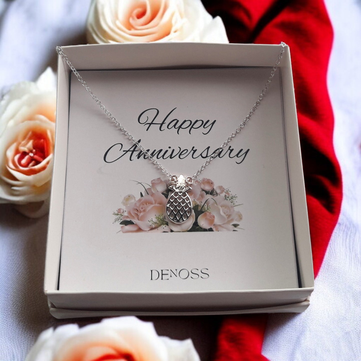 Pineapple Silver Necklace