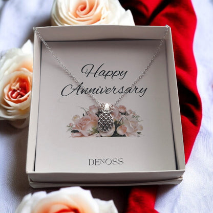 Pineapple Silver Necklace