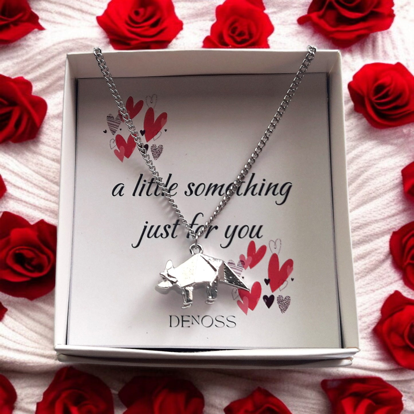 Origami Fatty Fox Gold-Silver Necklace