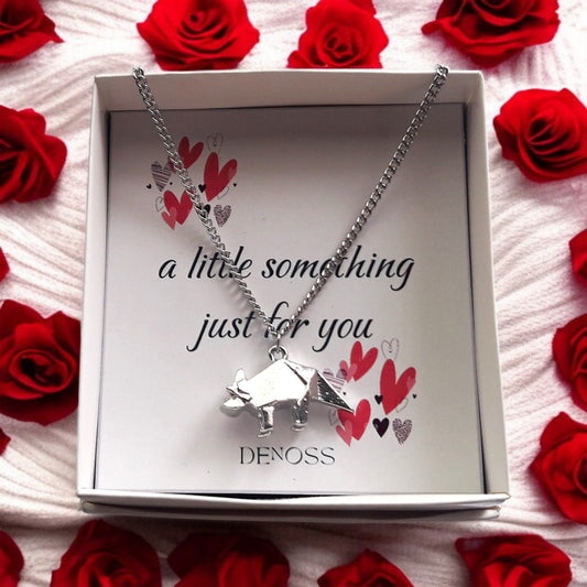 Origami Fatty Fox Gold-Silver Necklace