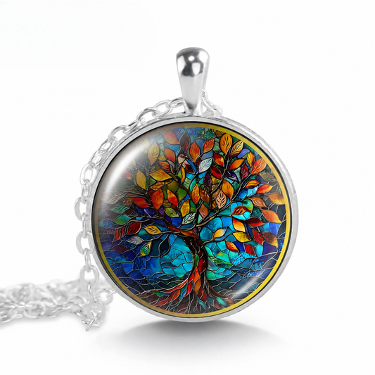 Colorful Tree of Life Necklace