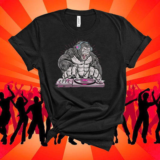 Gorilla dj music party Music T shirt
