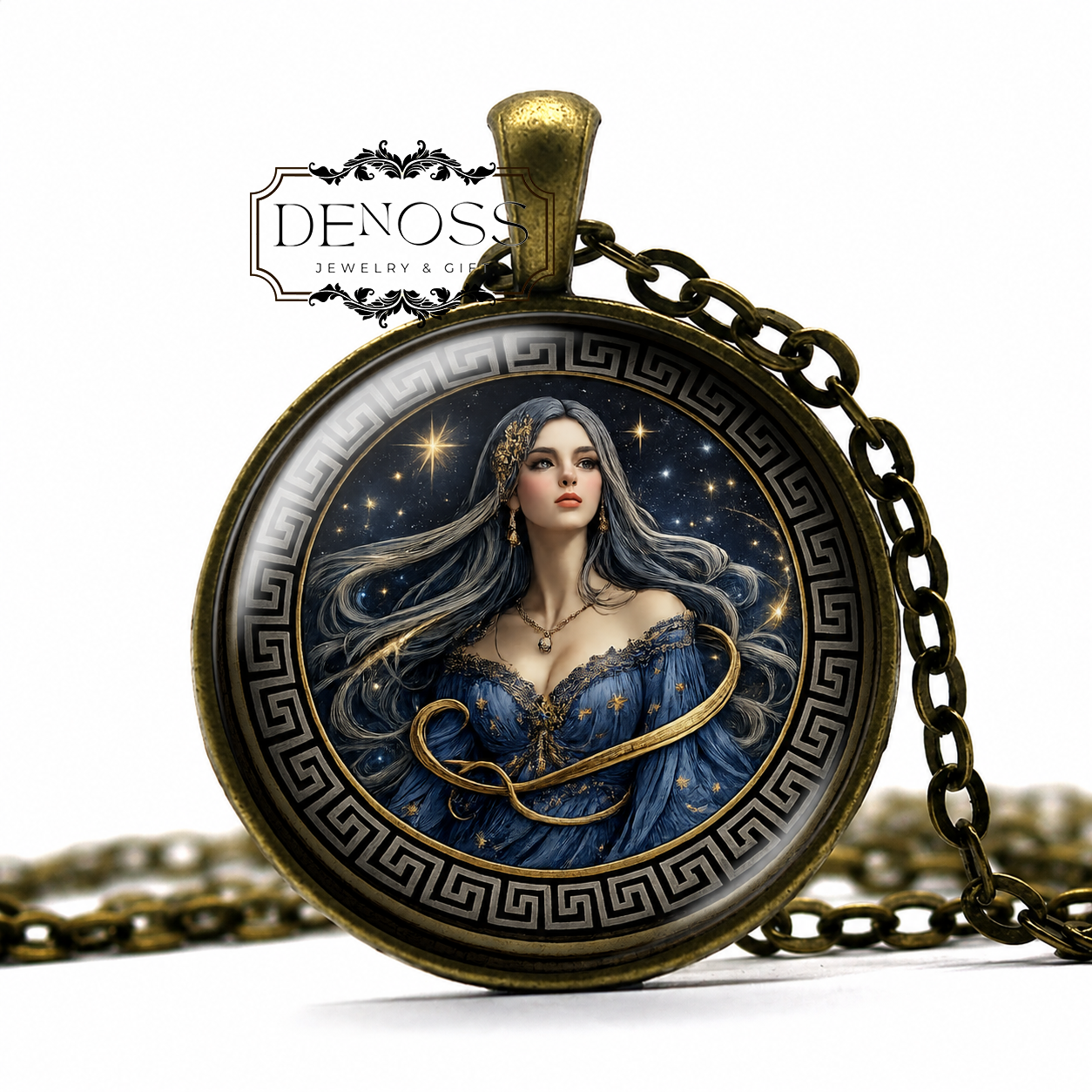 ANANKE Necklace,Goddess of Fate & Cosmic Order,Goddess of the Unseen Path,Divine Force of Inevitability,Weaver of Destiny