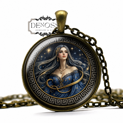 ANANKE Necklace,Goddess of Fate & Cosmic Order,Goddess of the Unseen Path,Divine Force of Inevitability,Weaver of Destiny