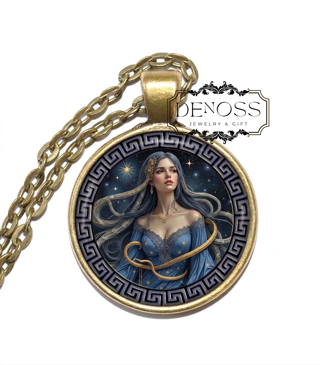 ANANKE Necklace,Goddess of Fate & Cosmic Order,Goddess of the Unseen Path,Divine Force of Inevitability,Weaver of Destiny