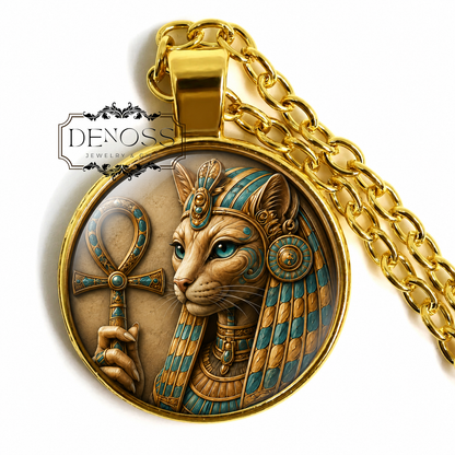BASTET Necklace,Goddess,Bastet,Egyptian Goddess of Fertility,Goddess of Childbirth,Protector of Women,Goddess of Cats,