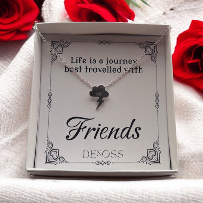 Lightning Cloud Gold-Silver Necklace