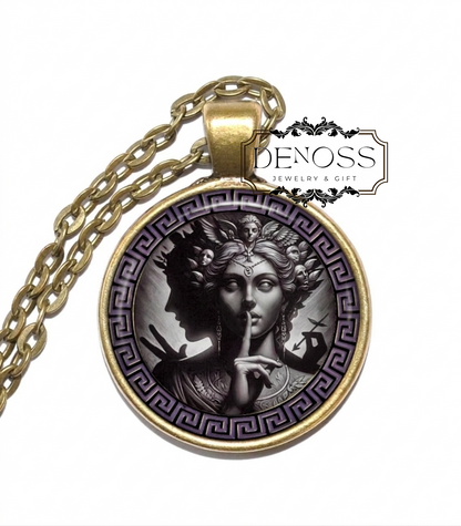 APATE Necklace,Goddess,Greek,Mythology,Goddess of Deceit,Trickery,Lies,Deception,Power of Falsehood,Illusions,Cunning