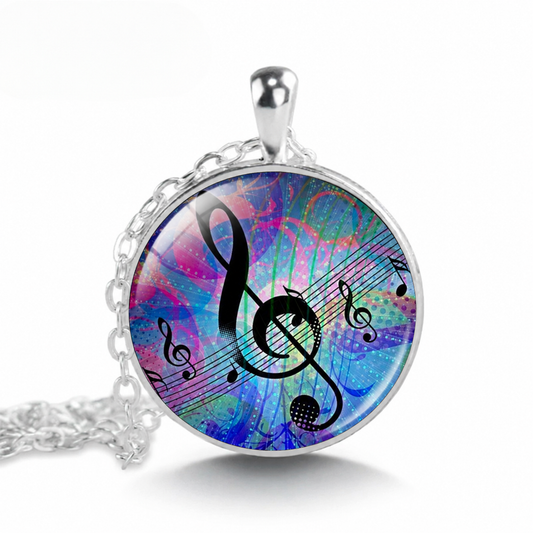 The Color of Music necklace,gift for music lover,jewelry,gift for music teacher,musician gift