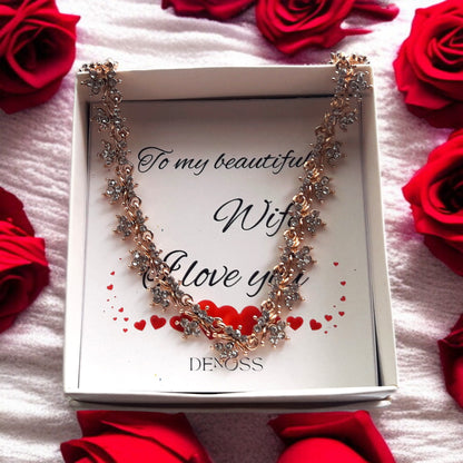 Elegant Gold Zircon Crystal Necklace