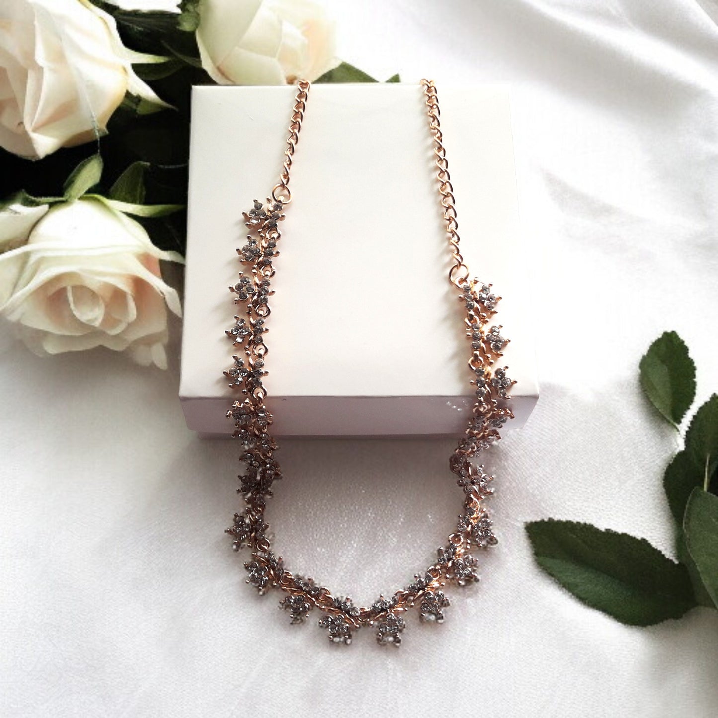 Elegant Gold Zircon Crystal Necklace