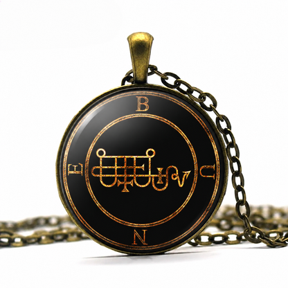 Bune Necronomicon Pendant Necklace,Witchcraft Jewelry