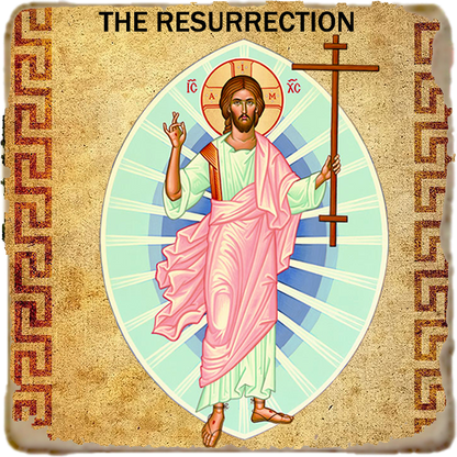Christ Resurrected Icon,Marble Icon,Handmade,Prayer gift,Christian Icon