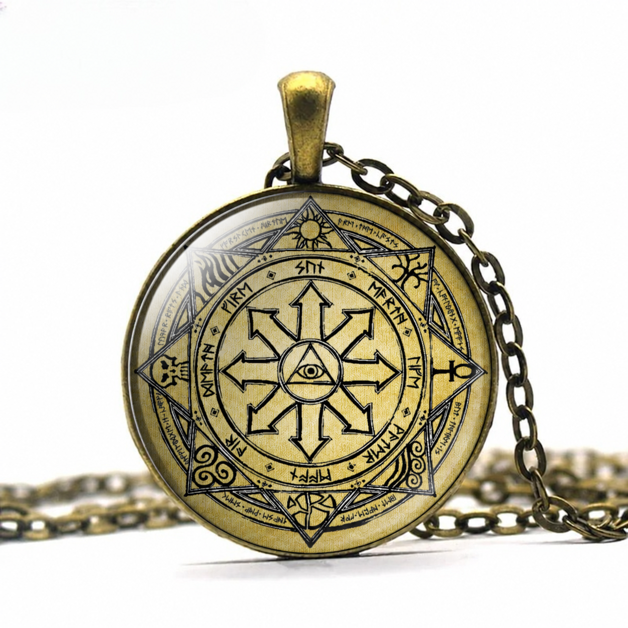Chaos Magic Pendant Necklace,Symbol Jewelry
