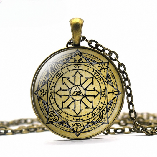 Chaos Magic Pendant Necklace,Symbol Jewelry