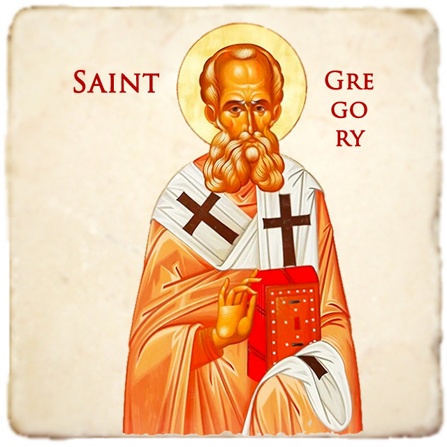 St.Gregory the Theologian Icon,Men Saints,Marble Icon,Handmade,Prayer gift,Christian Icon