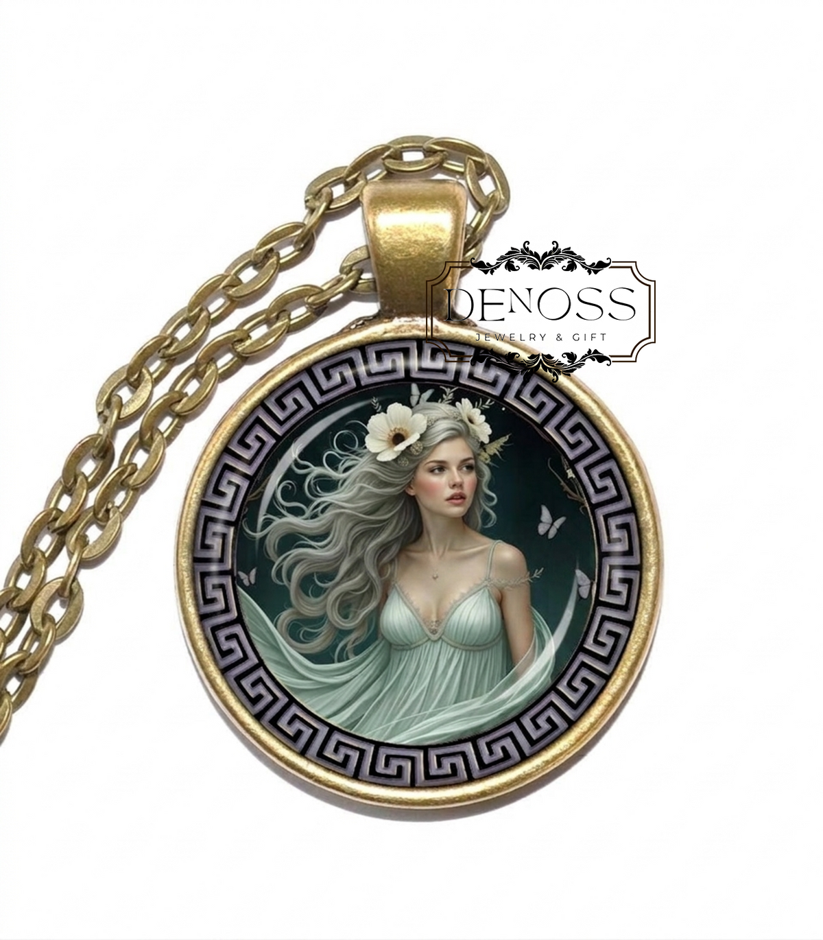 MELINOE Necklace,Goddess of Spirits & Shadows,Mistress of the Veil,Keeper of Night and Mystery,Weaver of Dreams and Illusions
