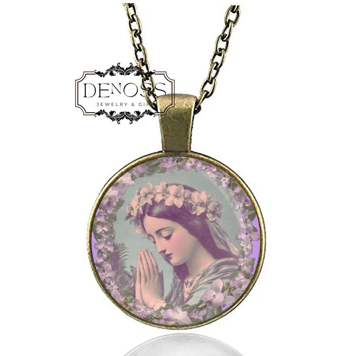 Saint Bona of Pisa,Christian Patron Catholic Medal Pendant,Religious Necklace