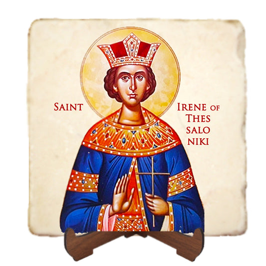 St.Irene Icon,Women Saint,Marble Icon,Handmade,Prayer gift,Christian Icon