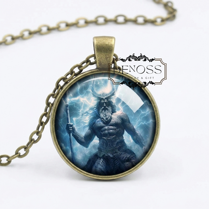 Men Poseidon Trident Necklace,God of the Sea,Three-pronged Neptune,God of the Storms,Ancient Greek God,Gift for Him